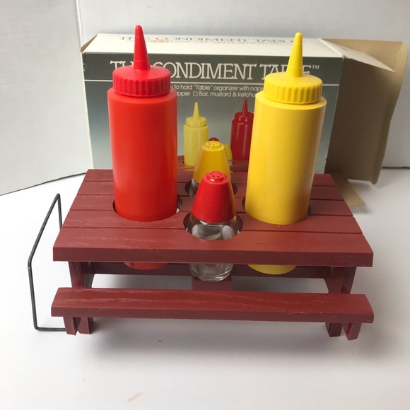 Vintage Gemco Condiment Table Set Kitsch - Picture 2 of 4